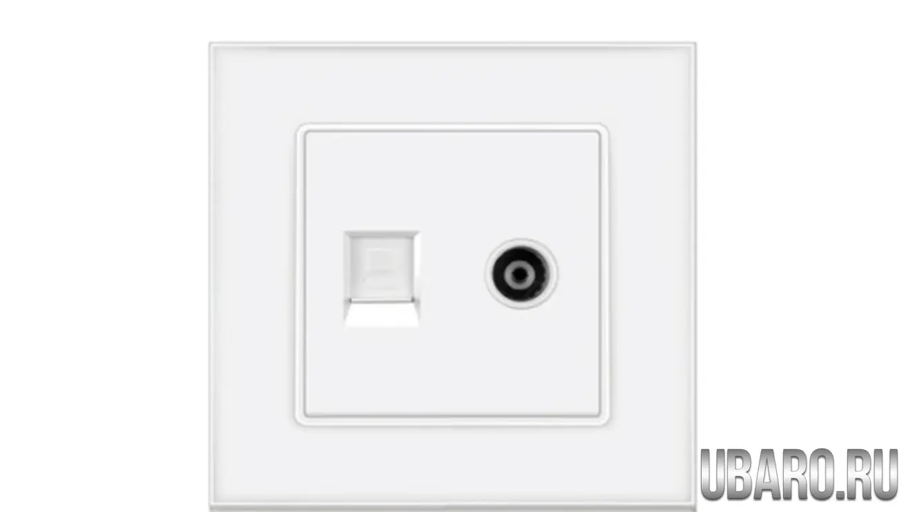 Интернет -TV розетка 86-RJ45TV-W