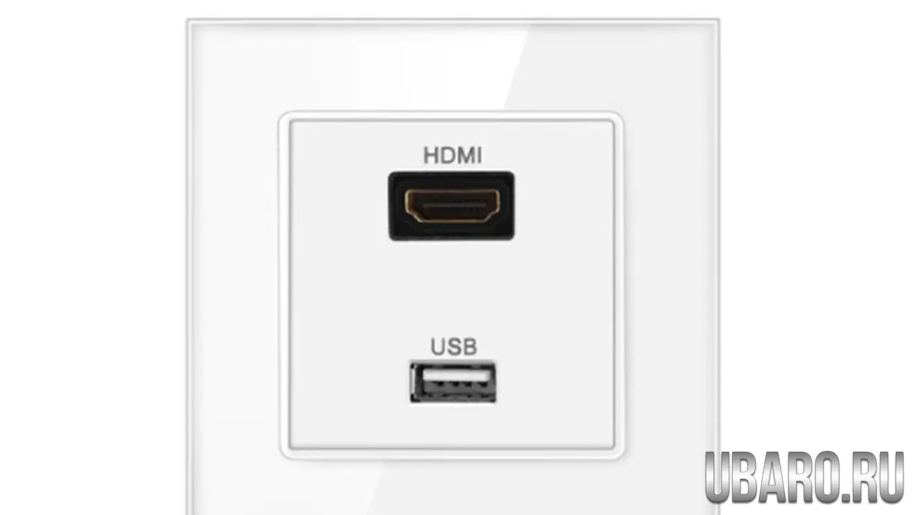 HDMI-USB розетки 86-HDMI-USB-W