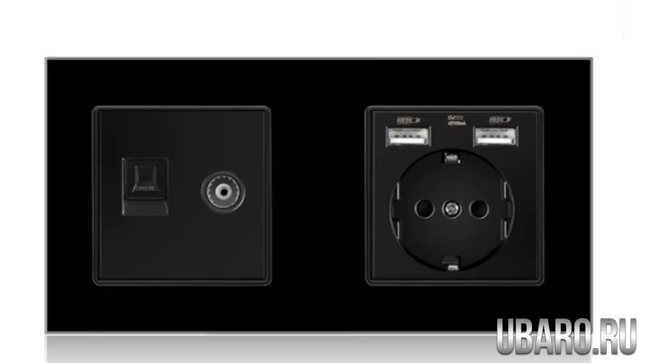 Интернет-телевизор -розетка DS-172-RJ45-U1-B