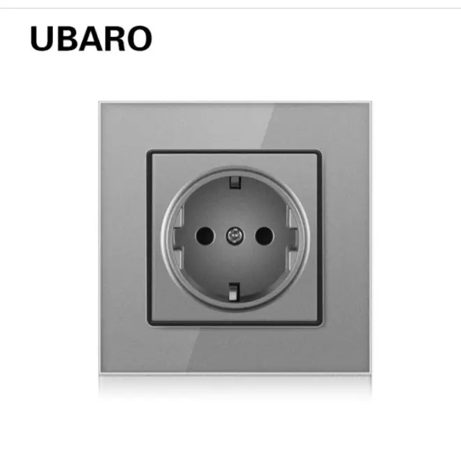 Розетка одинарная серая DS-86-H1 (32)