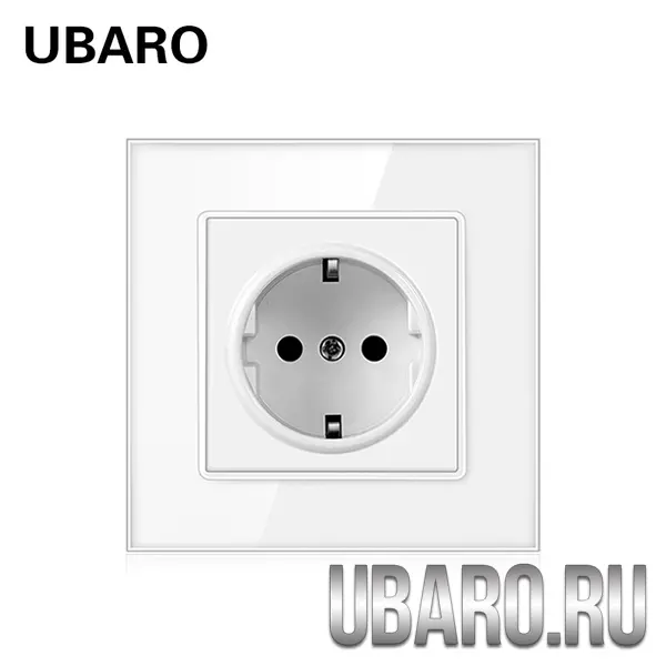 Розетка одинарная белая DS-86-W1 (30)