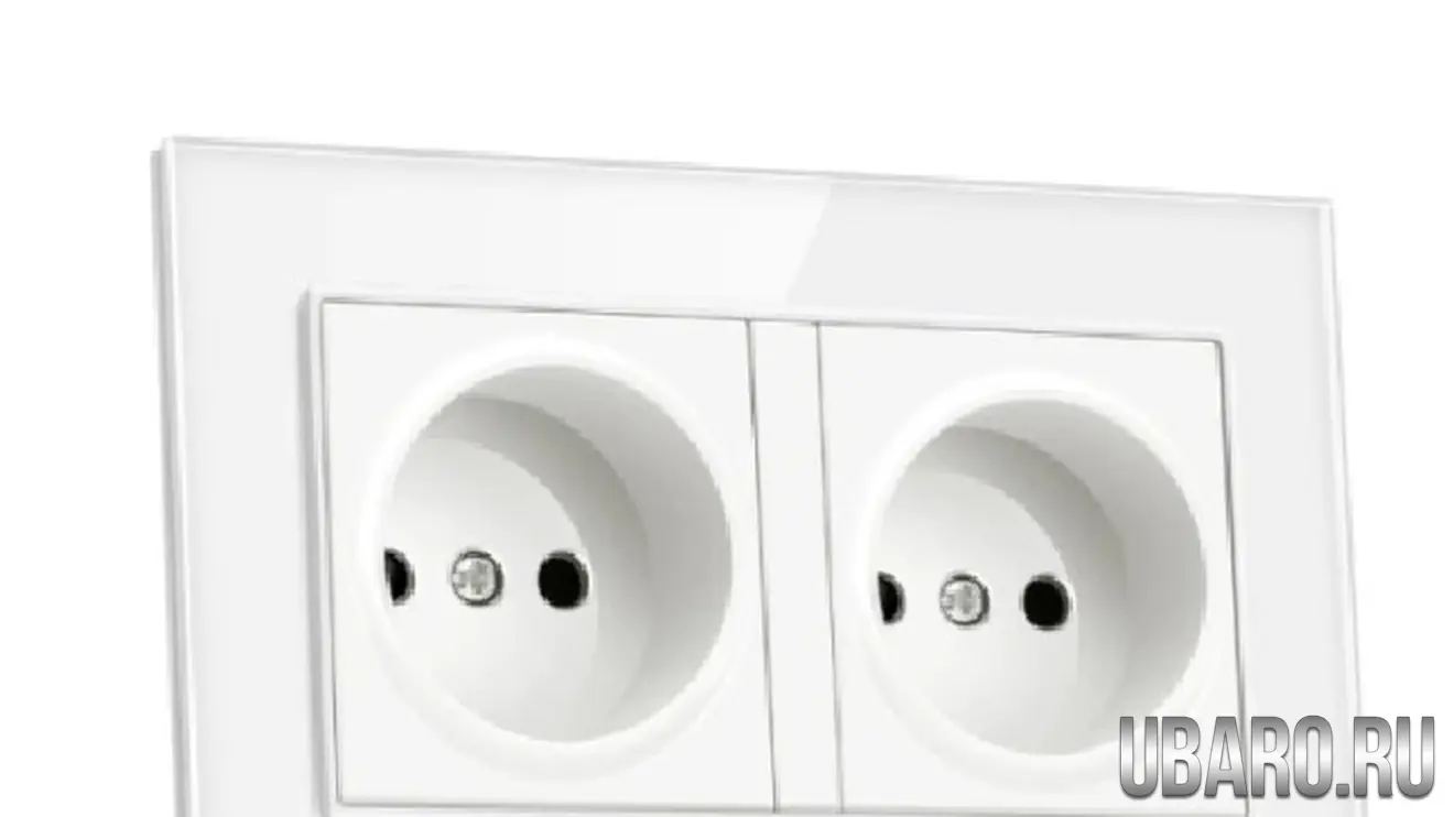 Розетка двойная белая DS-146-W2 (34)