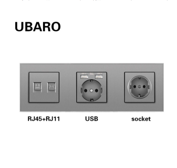 Интернет -телефон-USB-розетка -розетка RJ45RJ11-U1